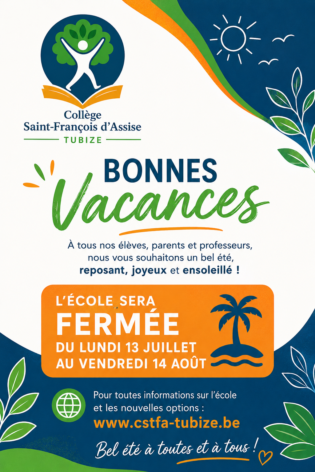 fermeture vacances scolaires